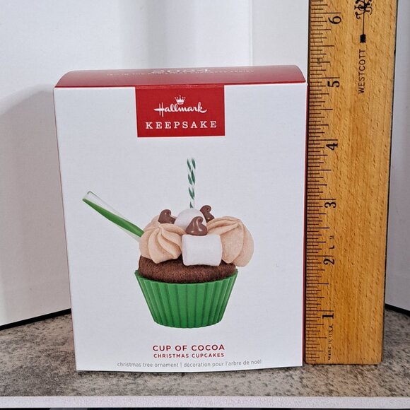 NEW Hallmark CUP OF COCOA 15th Christmas Cupcakes Keepsake Ornament 2024 NIB - Picture 7 of 8